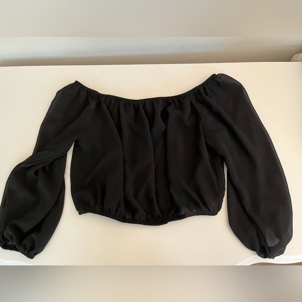 Show Me Your Mumu Black Crop Top